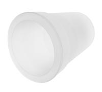 Lampe de Jardin Chic Pot de Fleurs Solaire Led, Blanc Abs Extérieur