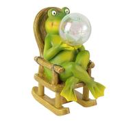 Lampe de jardin créative en forme de grenouille à énergie solaire avec bulles pour décoration extérieure Yar