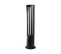 Lampe De Jardin En Aluminium Grise Avec LED H 80 Cm
