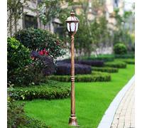 Lampe de Jardin Étanche Sur Colonne, Lanterne Paysagère,Daire D'Extérieur, Lampe de Table, Lampe Décorative E27, Borne Lumineuse Villa Park