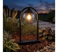 Lampe de Jardin Extérieur Éclairage Allée Chemin D'Extérieur Étanche Verre Fumé