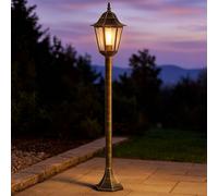 Lanterne de jardin pour électricité extérieure, lampadaire d'extérieur pour lampes de terrasse de jardin à poser à l'extérieur, bronze moulé sous pression en aluminium, 1x E27, PxH 23,5x120 cm