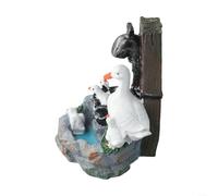 Lampe de jardin fantaisiste à énergie solaire en forme d'écureuil, statue en résine pour décoration de cour extérieure, décoration de pelouse d'animal rétro avec fonction veilleuse LED