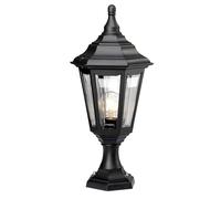 Lampe De Jardin Lampadaire D'extérieur Noir H 51 Cm