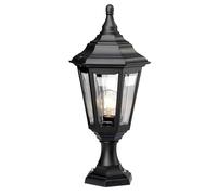 Lampe De Jardin Lampadaire D'extérieur Noir H 51 Cm