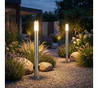 Lampe De Jardin Lampe De Chemin 2X Prise LED H 110 Cm