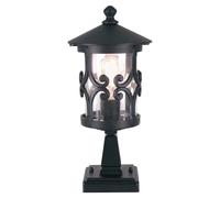 Lampe De Jardin Noire Avec Pied, Lampe D'Extérieur, 34 Cm