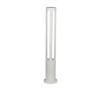 Lampe De Jardin Poller En Aluminium Blanc Étanche LED IP65 H 80Cm