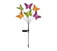 Lampe de jardin solaire avec fibre papillon pour fleurs optiques 75 cm