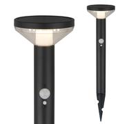 Lampe de jardin solaire LED avec capteur noir IP44 MCE465 B. [EEK: G]