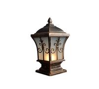 Lampe de Jardin Traditionnelle Vintage, éclairage de Chemin, allée, Lanterne extérieure, Poteau, Applique Murale extérieure étanche, éclairage de Paysage, Lampe Pilier E27, terrasse, Patio