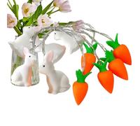 Lampe de lapin LED drôle carotte lumineuse printemps décoration | Éclairage de fenêtre de Pâques Décoration de fête pour l'intérieur, l'extérieur, la maison, la chambre, le salon, l'étagère