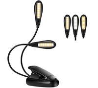 Lampe De Lecture à Clip LED, 3 Températures De Couleur Et 9 Modes De Luminosité Réglables, Veilleuse Rechargeable USB Avec 14 LEDs Et Pour Lire, étudier, Chambre