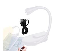 Lampe de lecture à clipser, lampe de lecture au lit - Modèle de charge USB avec support et clip pour la maison, les voyages, l'extérieur, la pendaison de crémaillère, la chambre à coucher Zorq