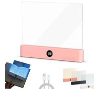 Lampe de lecture à LED, Lightwedge Book Light,lumiere livre,veilleuse Wedge Book,lampe de lecture pour lire au lit,LED lectures lightwedge,Panneau de Lampe de Lectures à LEDs avec 3 couleurs (Rose)