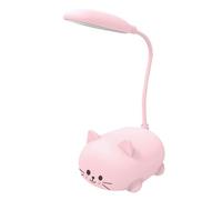 Lampe de lecture de livre - Lampe de lecture de dessin animé, lamp de table LED en forme d'animal de dessin animé, protection des yeux des étudiants, charge USB, mini lampes de bureau, lampes d'étude