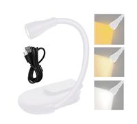 Lampe De Lecture De Livre - Lampe De Livre Rechargeable Par USB, Veilleuse Portable Avec Clip Et Support, Design Compact Et Flexible | Lit, Voyage, Extérieur, Maison, Bureau, Nuit, Pendaison De Crémai