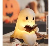 Lampe De Lecture FantôMe D'Halloween, Lampe FantôMe Led D'Halloween, Mini Veilleuse FantôMes Halloween, Ornements FantôMes Led, Jolie DéCoration D'Halloween Pour Les Bureaux Et Les Chambres (14cm)