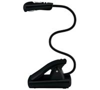 Lampe de lecture LED avec clip, mobile, 1 LED, noir