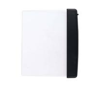 Lampe de lecture LED intelligente rechargeable - Panneau plat de 17 x 14,5 cm, veilleuse de protection des yeux, design portable et flexible pour voyage et lecture au lit (noir)