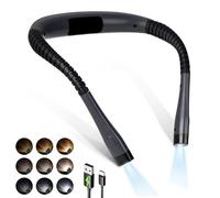 Lampe de Lecture, Liseuse Lampe de Lecture de Cou Rechargeable, 3 Couleurs Protection des Yeux, Luminosité Réglable, Confortable & Flexible Lampe Lecture pour la Lecture, Le Tricot, la Réparation
