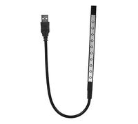 Lampe de Lecture Mini USB 5 V 10 LED pour Ordinateur Portable, Clavier d'ordinateur, Travail de Nuit sans déranger Les colocataires, Lampe Flexible pour Ordinateur Portable, Lampe Flexible pour o