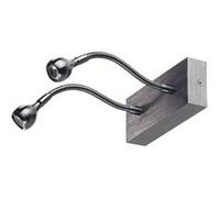 Lampe de lecture murale à LED 2 W et col de cygne - Double G