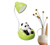 Lampe de lecture Panda - Lampe de bureau LED à intensité variable 9,5 x 8,5 x 23 cm, tiroir veilleuse panda rechargeable, niveaux de luminosité créatifs, support pour téléphone portable ABS | Chambre
