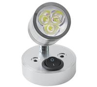 Lampe de lecture pour camping-car, lampe de lecture murale | Lampe de lecture LED pour projecteur RV 12 V 3 W | Lampe de chevet, éclairage intérieur, luminaires, lampes de lecture RV pour caravane Van