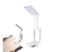 Lampe de lecture rechargeable avec clip pliable portable avec USB | Petite lampe de lecture USB pour enfants et adultes, pour étudier, travailler, écrire ou à la maison