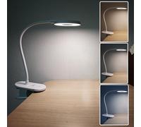 Lunartec Lampe de lecture rechargeable LED CCT avec pince et col de cygne