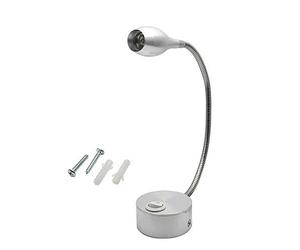 Lampe de lecture Riloer LED Spot, éclairage intérieur de voiture 12 V, applique murale flexible à col de cygne avec interrupteur pour camping-car caravane camping-car, lumière blanche
