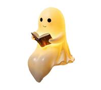 Lampe De Lecture Spirit - Lumière De Nuit Douce Halloween De Harz Comme Une Figure Décorative Avec Livre | Lampe De Table Pour Les Chambres, Bibliothèque, Chambre Pour , Bureau, Dortoir Étudian