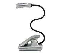 Wedo 2541054 lampe de lecture mobile led avec piles argent Incolore G