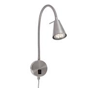 Lampe de lit LED lampe de lecture pivotante interrupteur marche/arrêt 45 cm m...