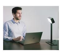 Dayvia Lampe de luminothérapie SUNDESK - Lumière du jour, 3 intensités, Pivotante, Noir, CE médical