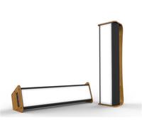 Dayvia Lampe de luminothérapie MOBILLY LED – Bambou & aluminium, Simulation lumière du jour – Noir