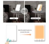 Lampe de LuminothéRapie SAD Light LED Happy Mood Light Touch Veilleuse à Intensité Variable, Sans UV, Fonction Minuterie, pour /Les Voyages