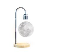 Lampe de lune flottante, lumière planétaire à lévitation magnétique tactile 3D avec chargeur de téléphone sans fil, lampe de lune en lévitation à lumière blanche froide, décoration de bureau à domicil