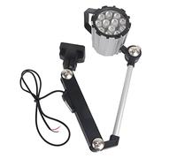 Lampe de Machine à Bras Flexible, 12 W 24 V en Alliage D'aluminium Pliable LED étanche, Lampe de Travail à Angle Réglable, Lampe D'établi Polyvalente pour Tour à Poinçonner CNC