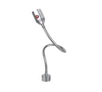 Lampe de machine LED industrielle 110-220 V avec base magnétique puissante/base de montage à vis, lampe de travail LED à col de cygne flexible, lumière LED réglable à 360 ° pour le tournage, le fr