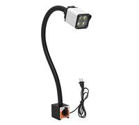 Lampe De Machine Magnétique Avec Col De Cygne Flexible, Lampe D'établi À Base Magnétique Puissante, 100 Lm/W, 110 V-220 V Universelle, Adaptée Aux Tours, Perceuses(8w)