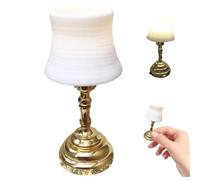 Lampe de Maison de poupée, 1 x 2 Pouces, Accessoires Maison poupée à l'échelle 1/12, Miniatures alimentées par Batterie, décoration conviviale pour Le réglage, pour Les Amoureux #