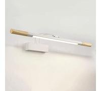 Lampe de Maquillage À Miroir Pour Armoire En Bois, Éclairage de Salle Den Réglable Avec Tête de Lampe Pivotante, Guéridon Mural Led Pour Armoire de Salle Den, Éclairage Pour Cadre de Tableau/White-300