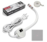 Lampe de matelassage magnétique pour machine à coudre, lumière de matelassage avec point réglable/ligne droite/réticule, obtenez sans effort des coutures ultra précises (point, A)