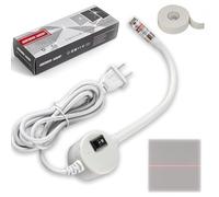 Lampe de matelassage magnétique pour machine à coudre, lumière de matelassage avec point réglable/ligne droite/réticule, obtenez sans effort des coutures ultra précises (ligne, A)