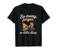 Lampe de minuit To Many Pages So Little Sleep Book Lover T-Shirt