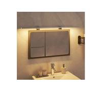 vidaXL Lampe de Miroir à LED 13 W Éclairage de Maquillage Applique Murale Lumière de Salle de Bain Intérieur Blanc Chaud 80 350335 Blanc G