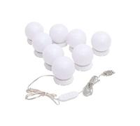 vidaXL Lampe de miroir 8 ampoules LED blanc chaud et blanc froid Blanc G