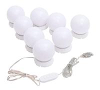 Lampe De Miroir Avec 8 Ampoules Led Blanc Chaud Et Blanc Froid